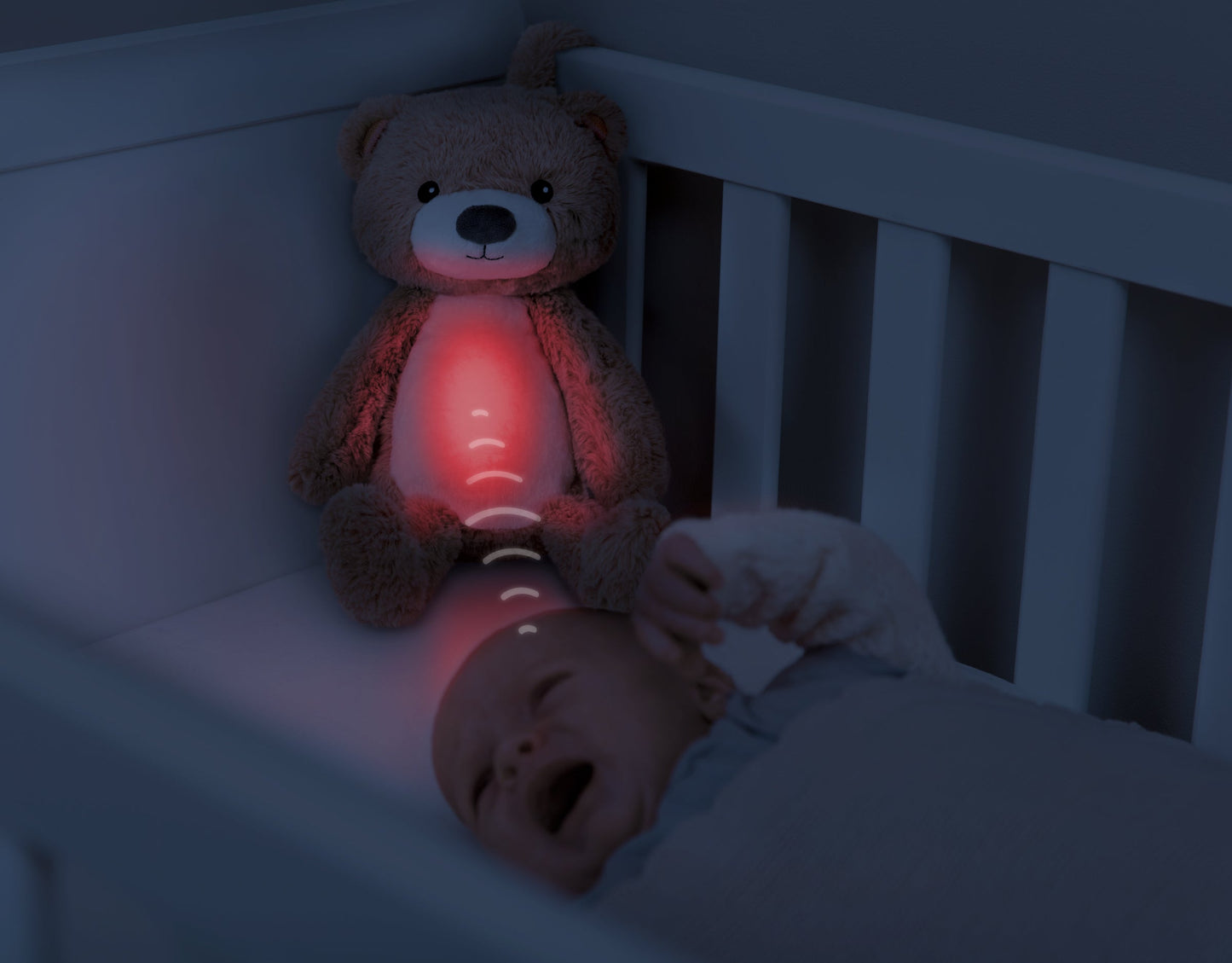 Sleeptrainer with Nightlight and Sound Machine - Brody the Bear