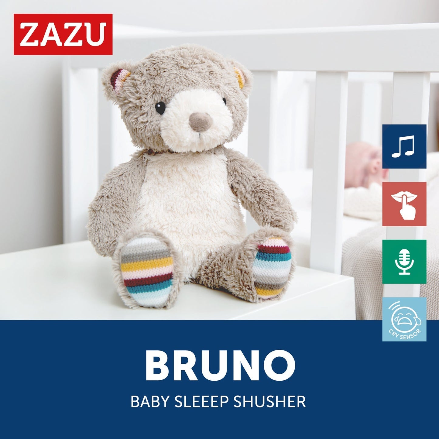 Sound Machine with Nightlight and Voice - Bruno / Phoebe