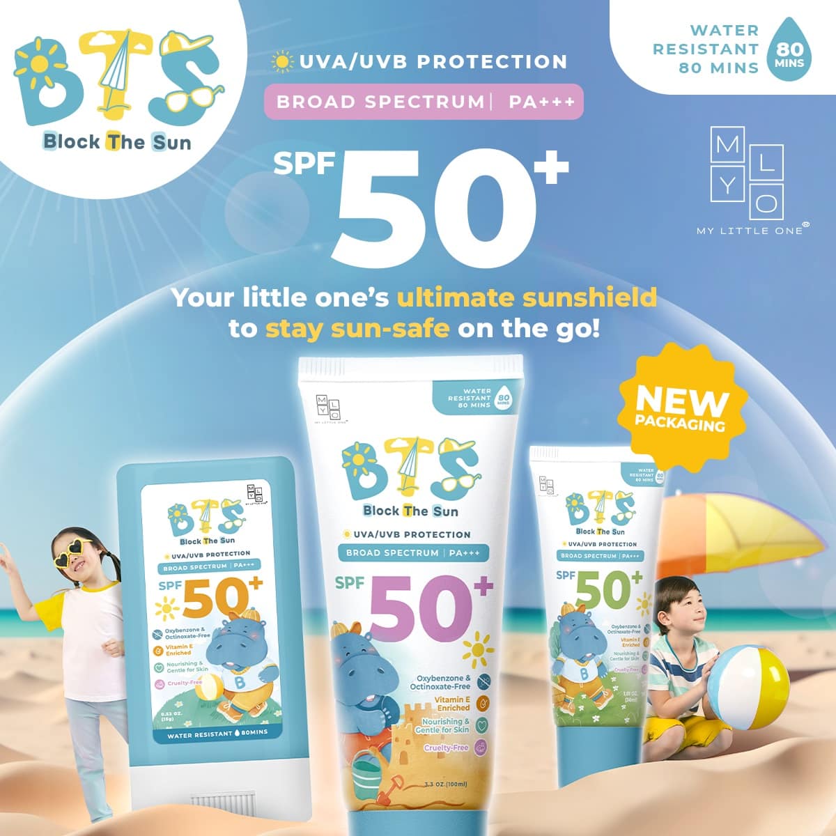 MyLO OTP Sunscreen Stick / Sunblock Lotion, Spray