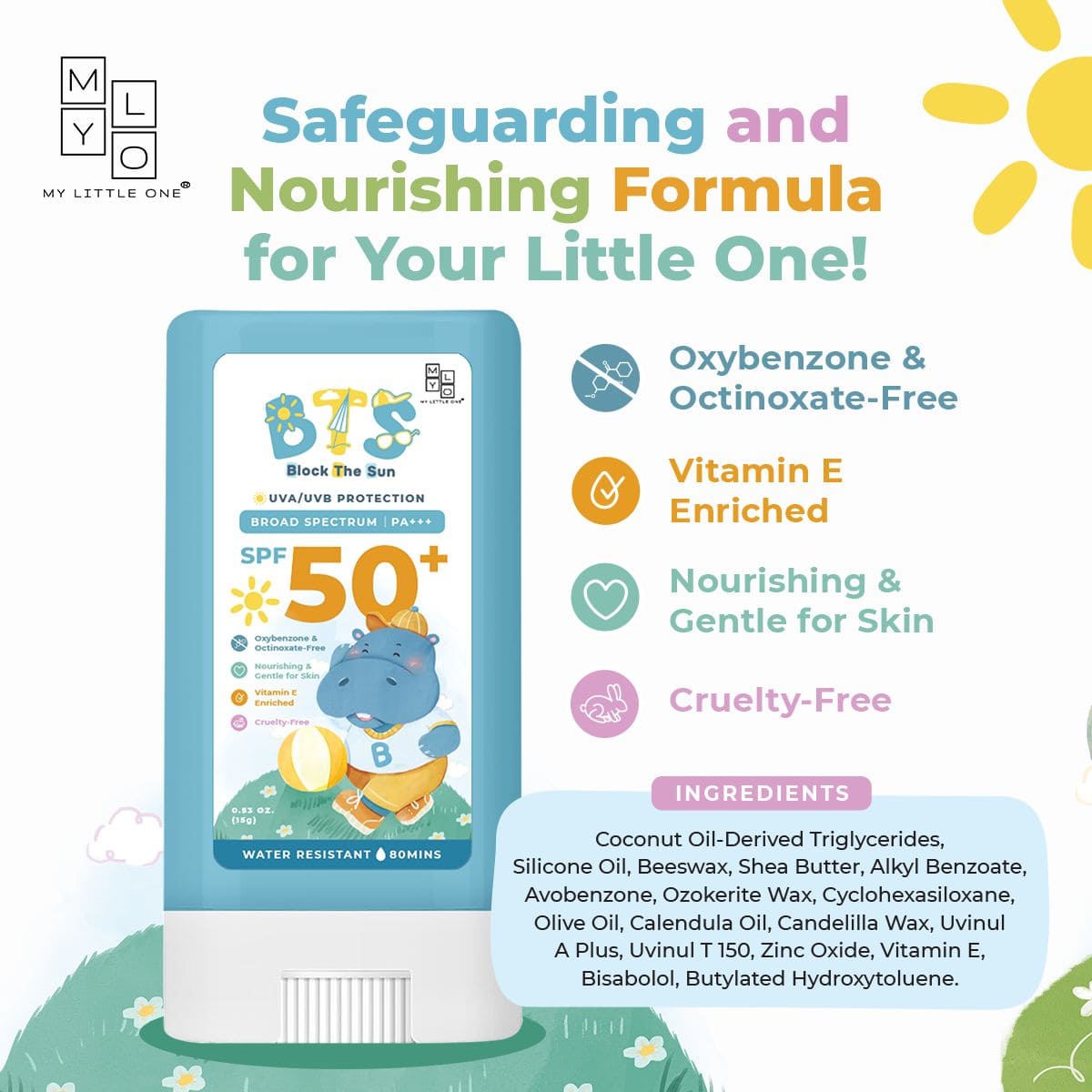MyLO OTP Sunscreen Stick / Sunblock Lotion, Spray