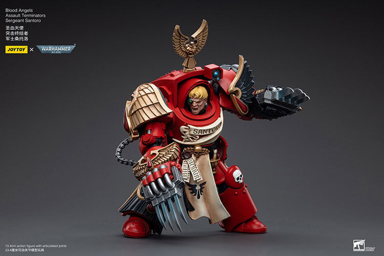 Joytoy Warhammer 40K Blood Angels Assault Terminators Sergeant Santoro Warhammer