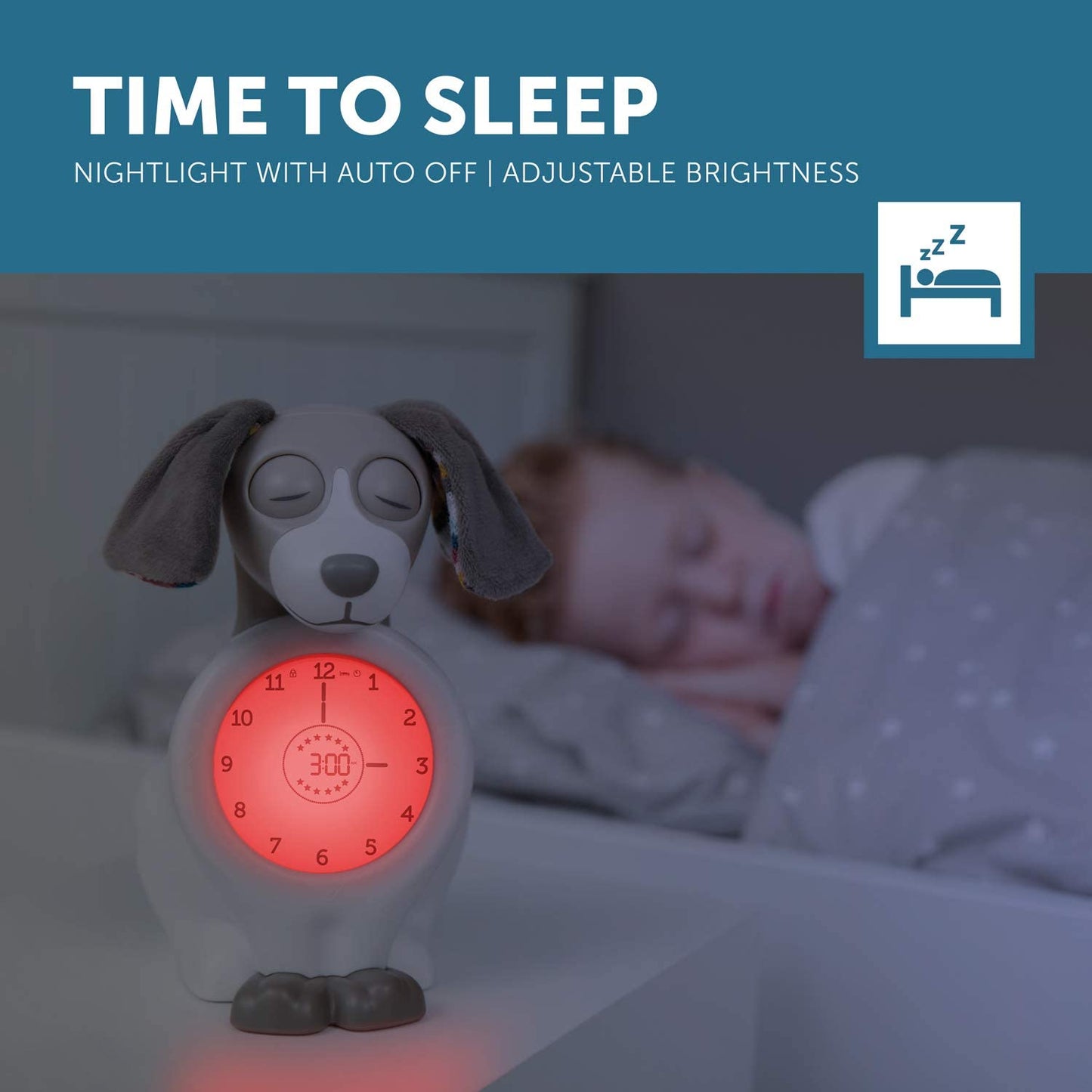 Sleep Trainer with Nightlight - Davy the Dog