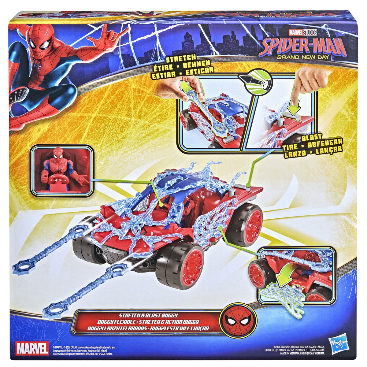 Hasbro Marvel Studios Spider-Man: Brand New Day Spider-Man ActionVerse Stretch & Blast Buggy (U.P. $44.90)