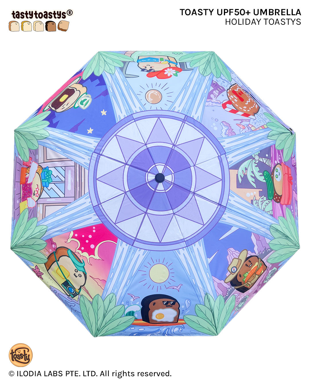 Holiday Toastys UPF50+ Umbrella (Limited Edition)