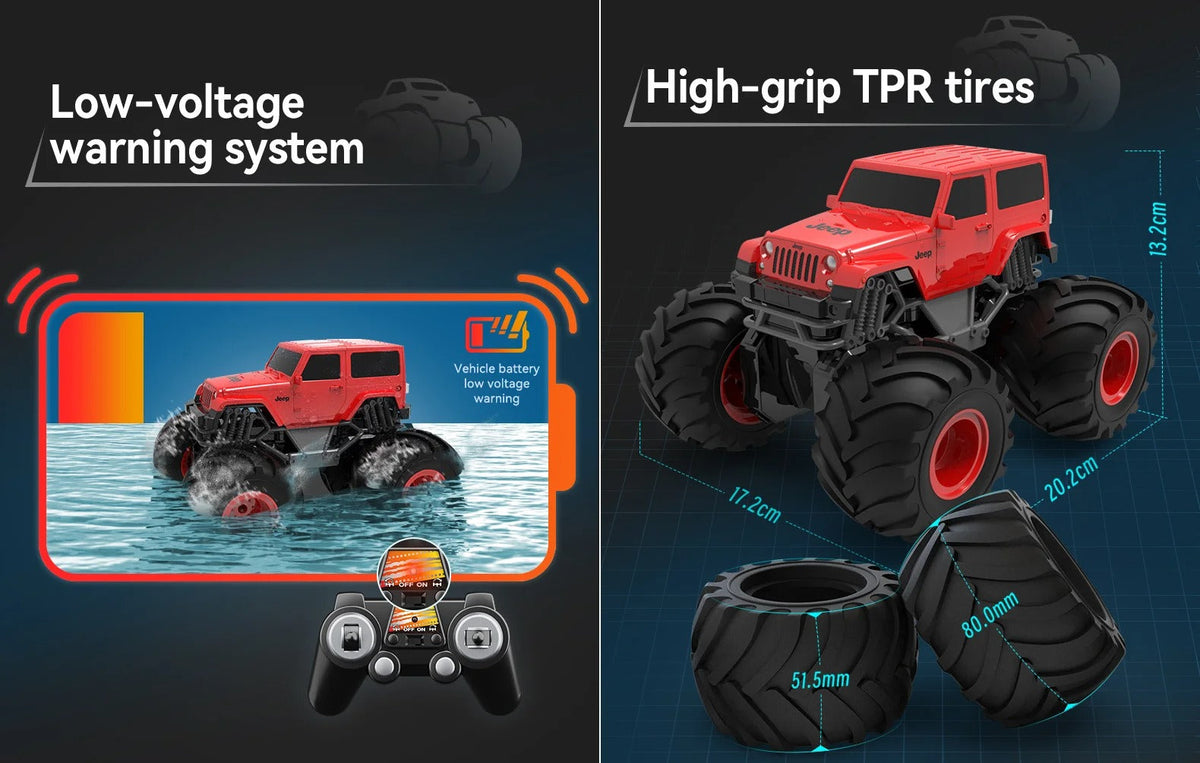 Double Ejeep Wrangler Amphibious Rc E342 E