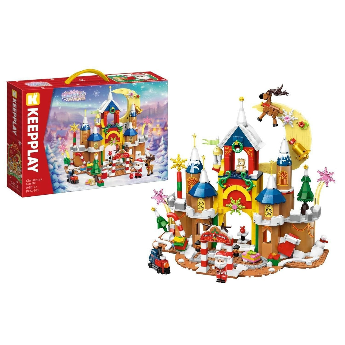 Keepplay Blocks Christmas Castle Hello Kitty