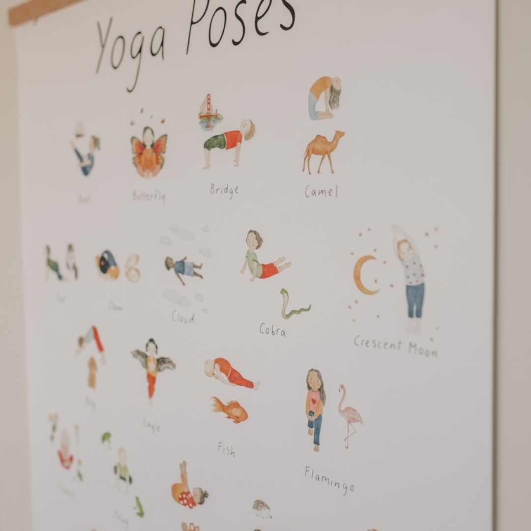 Yoga Poses Poster Print
