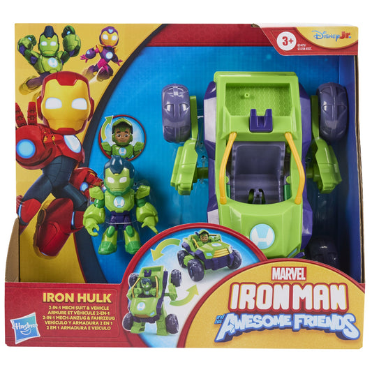 Hasbro Marvel Iron Man And His Awesome Friends Iron Hulk 2-In-1 Mech Suit & Vehicle (U.P. $41.90)