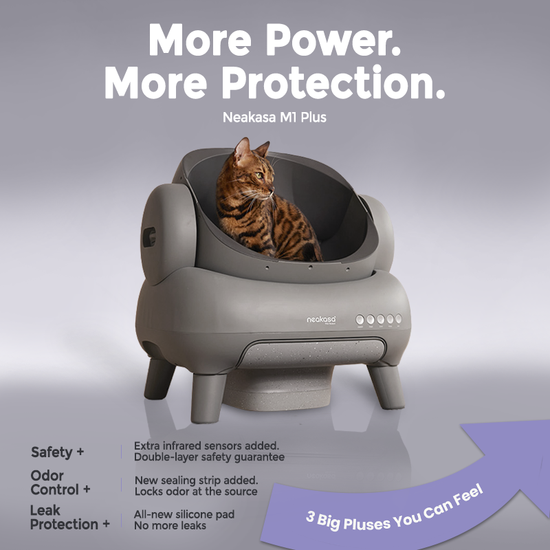 Neakasa M1 Plus (Upgraded) Open-Top Self-Cleaning Automatic Cat Litter Box