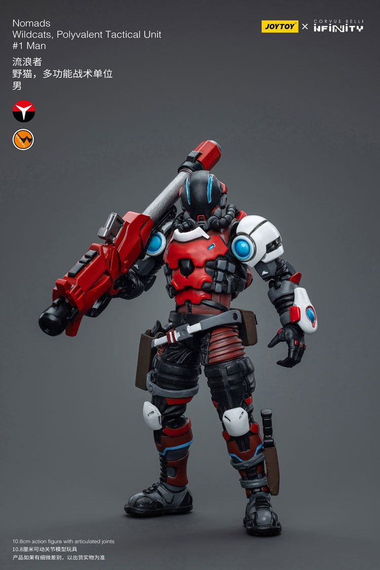 Joytoy Corvus Belli Infinity Nomads Wildcats Polyvalent Tactical Unit #1Man