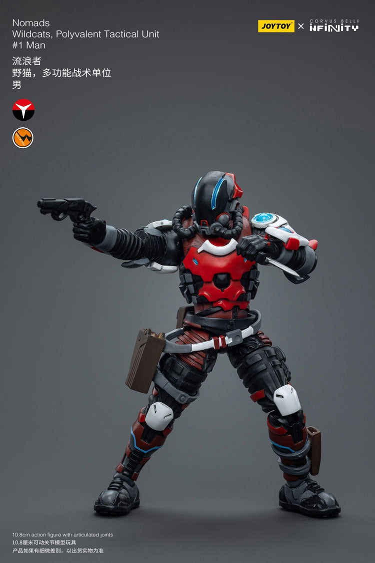 Joytoy Corvus Belli Infinity Nomads Wildcats Polyvalent Tactical Unit #1Man