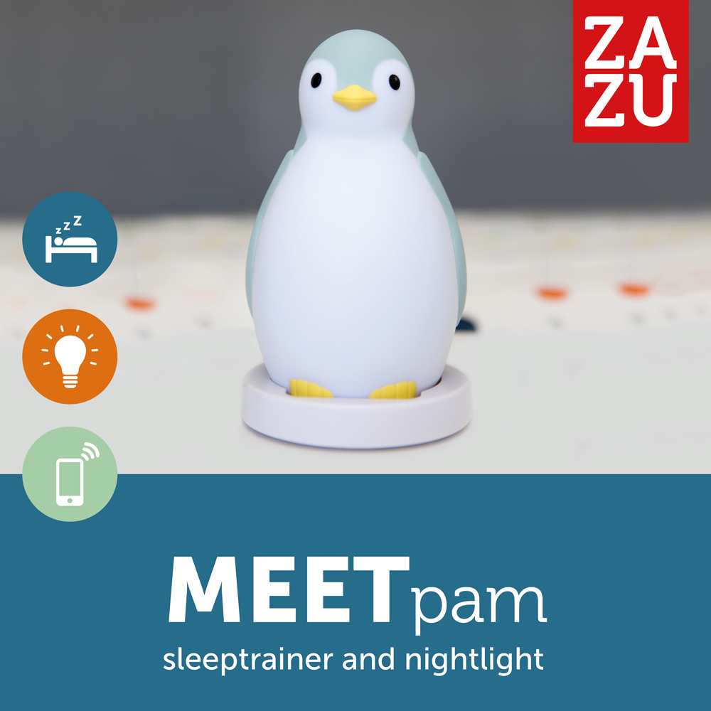 Sleep Trainer with Nightlight and Wireless Speaker - Pam the Penguin