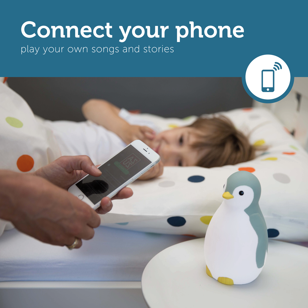 Sleep Trainer with Nightlight and Wireless Speaker - Pam the Penguin