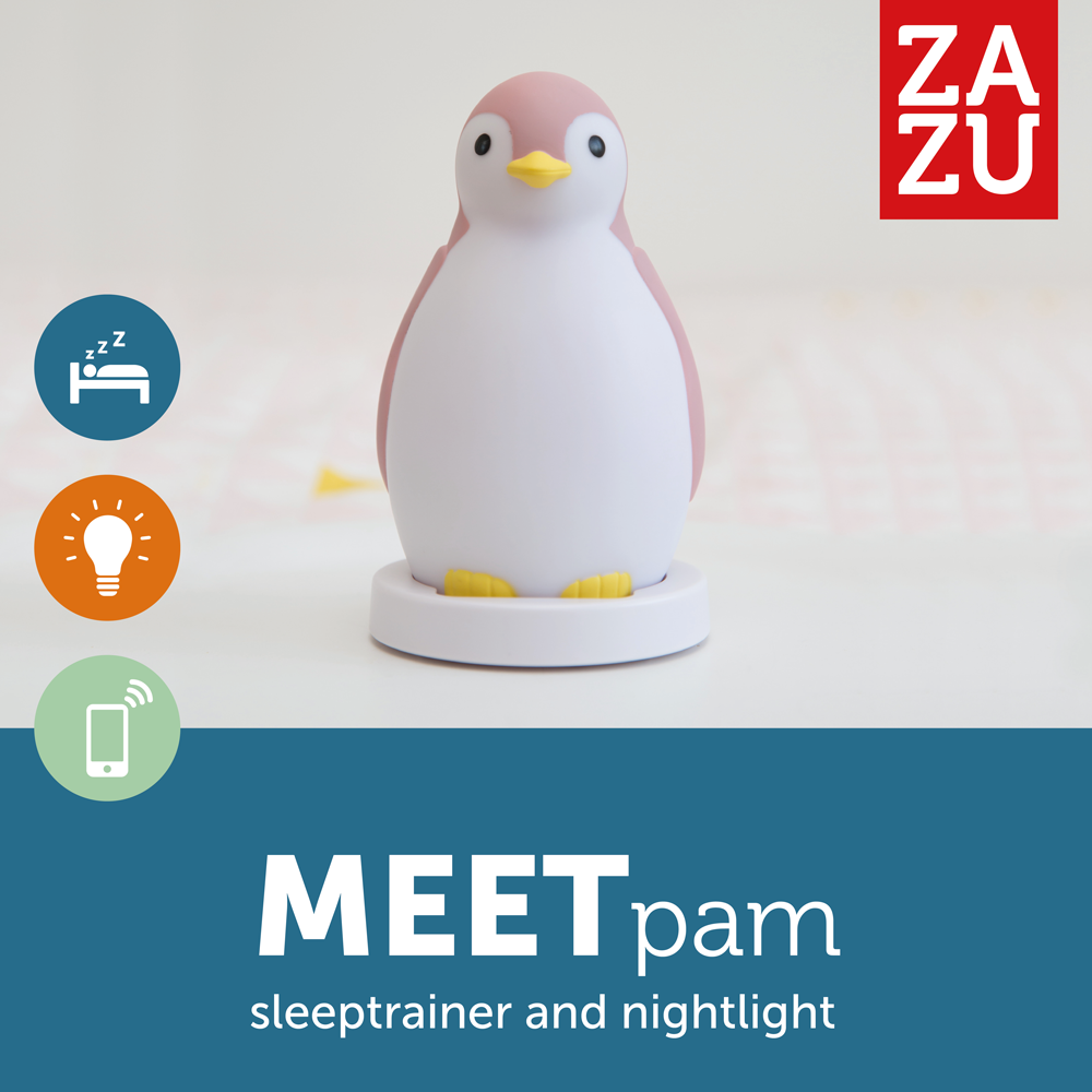 Sleep Trainer with Nightlight and Wireless Speaker - Pam the Penguin