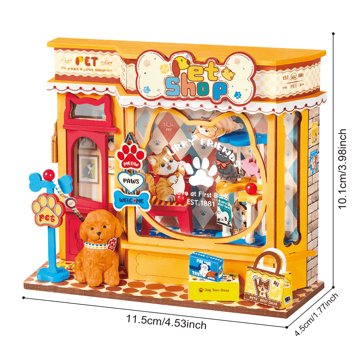 Robotime Rolife Pawfect Pet Shop DIY Miniature House