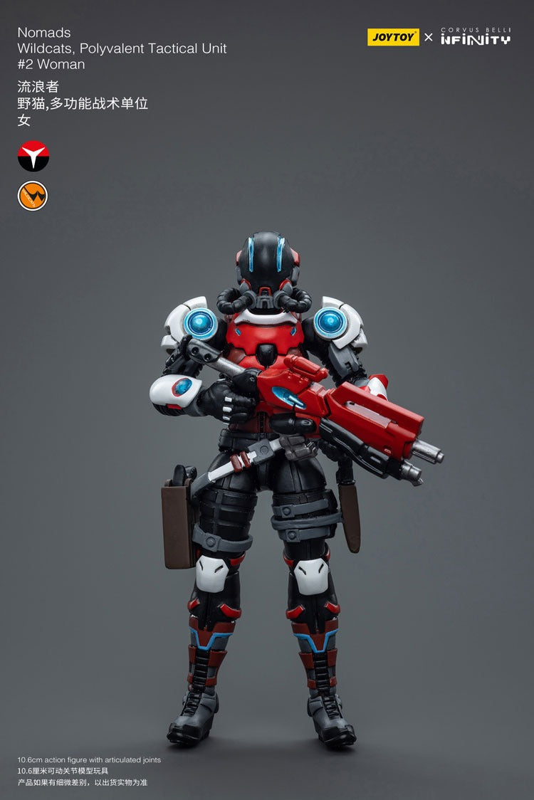 Joytoy Corvus Belli Infinity Nomads Wildcats Polyvalent Tactical Unit #2 Woman