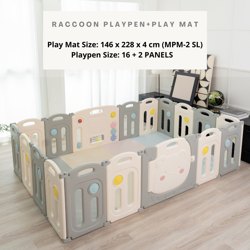 Raccoon Playpen - Fun Sensory Perfect Fit Set