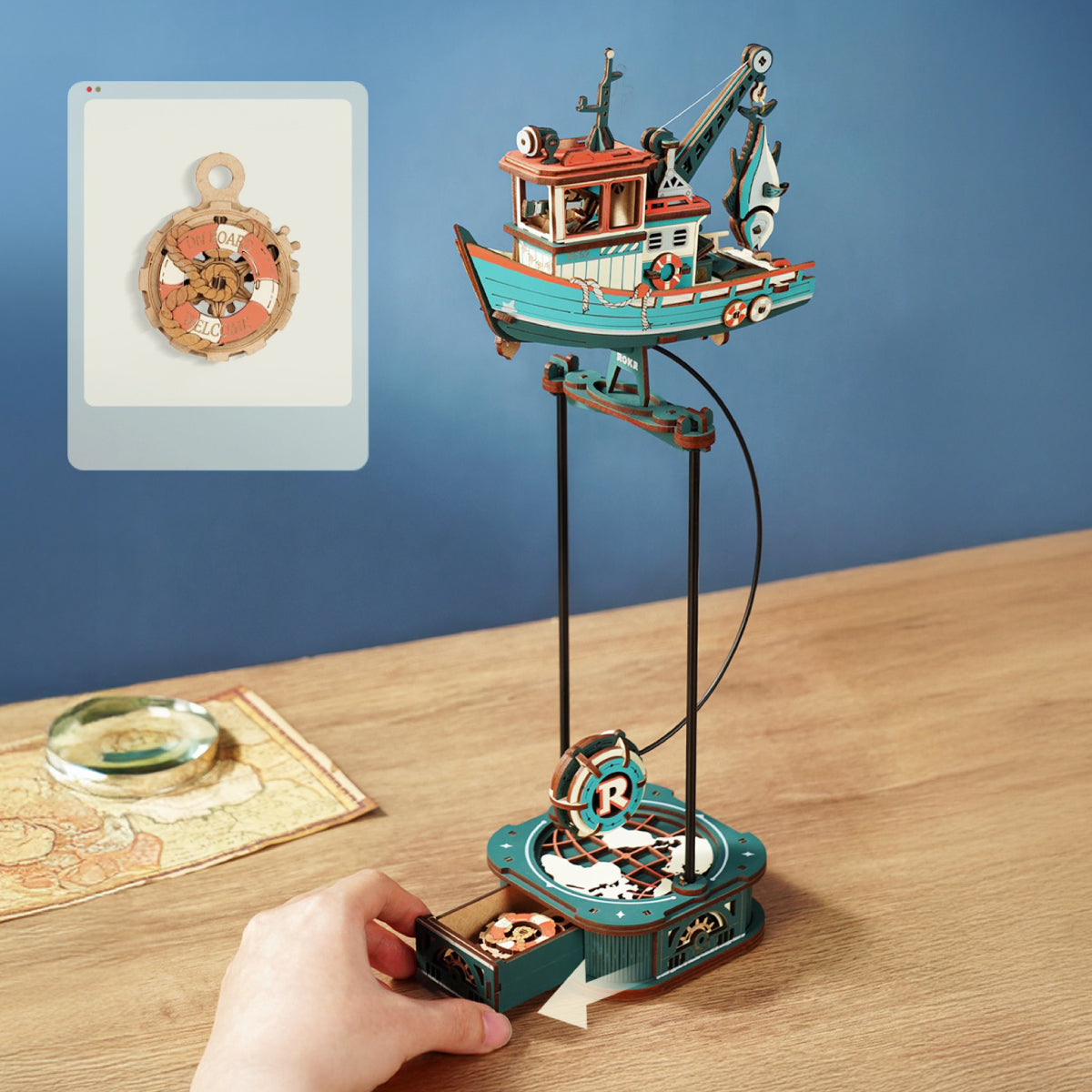 Robotime Rolife タイムトラベル DIY ブックヌークシェルフインサート TGB04