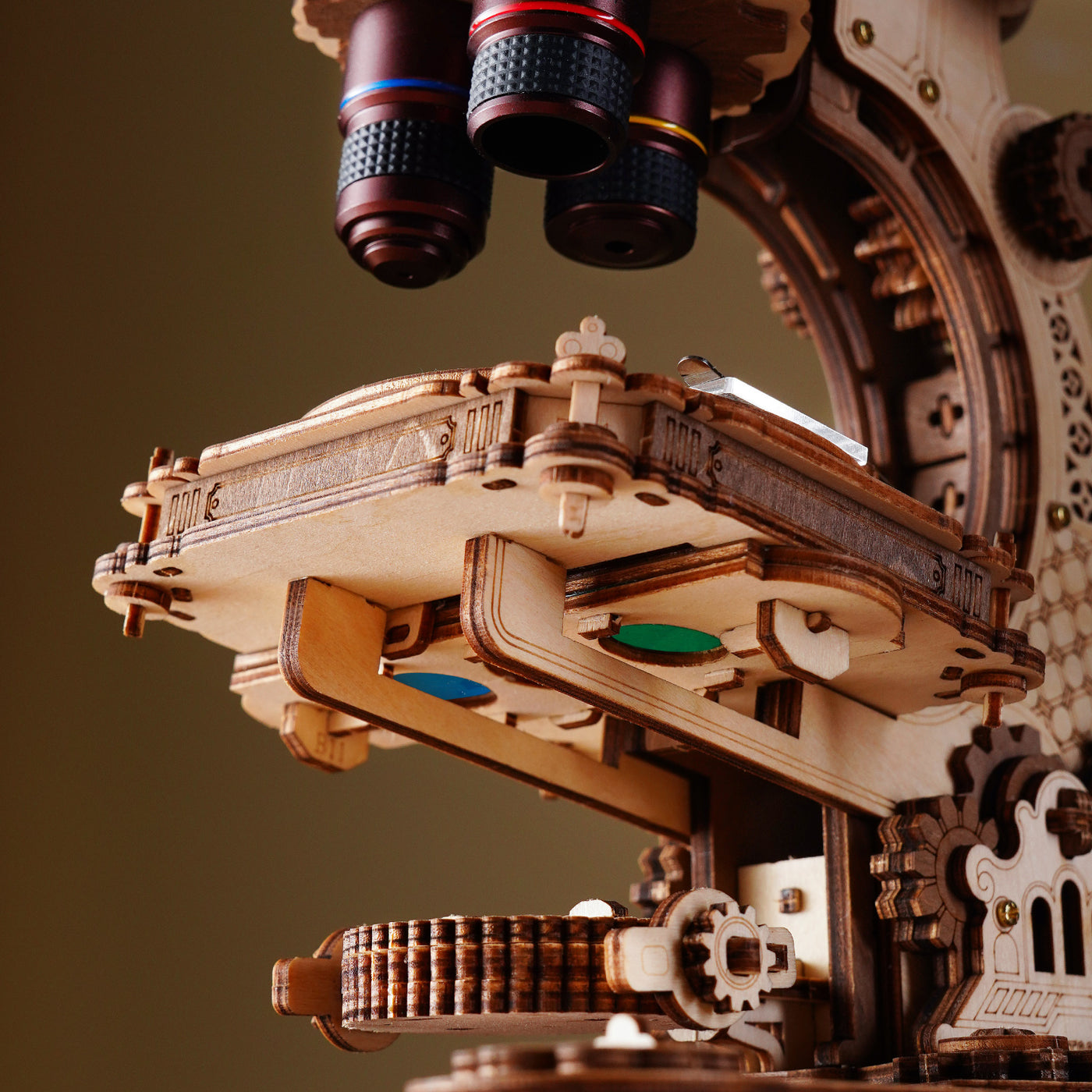 Robotime ROKR Microscope Mechanical Wooden 3D Puzzle