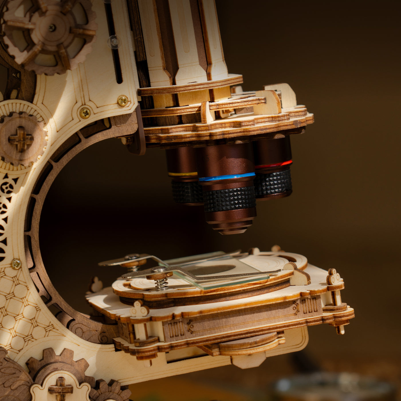 Robotime ROKR Microscope Mechanical Wooden 3D Puzzle