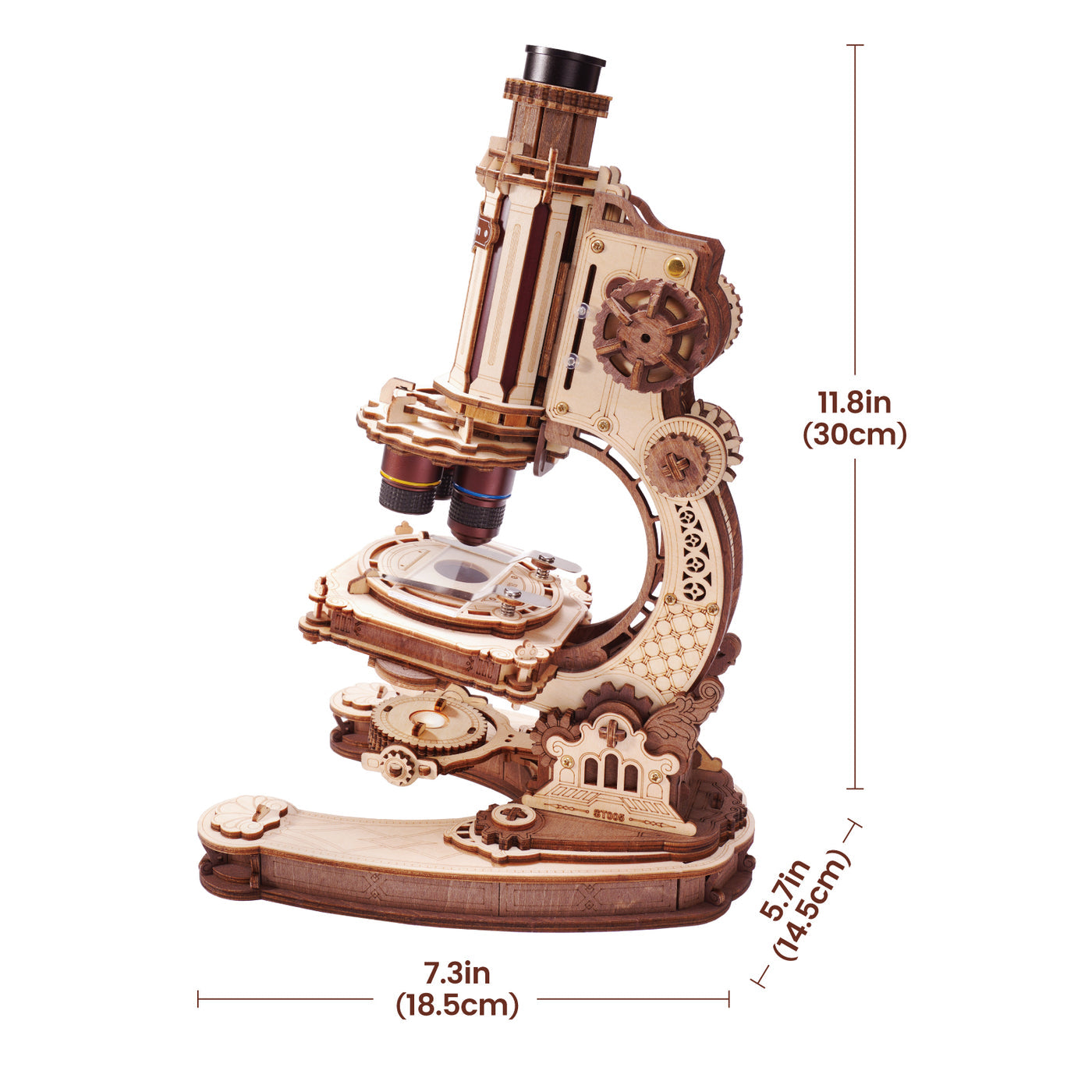 Robotime ROKR Microscope Mechanical Wooden 3D Puzzle