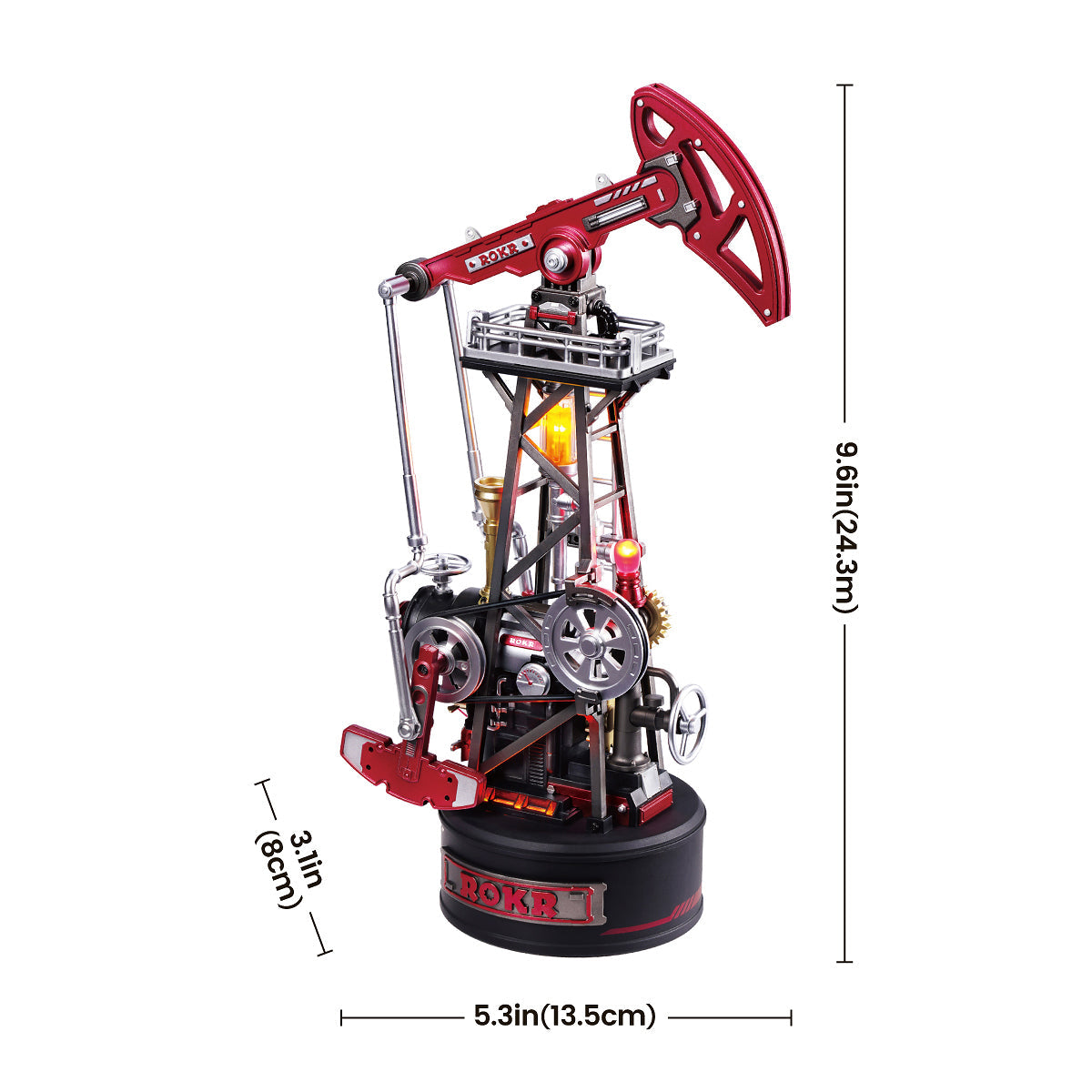 Robotime ROKR Oil Pump Jack Mechanical 3D Puzzle