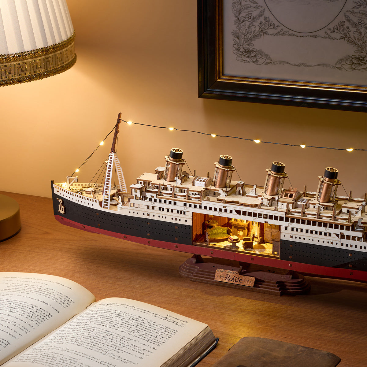 Robotime Rolife 1912·Eternal Atlantic Voyager 3D Wooden Puzzle TGL02