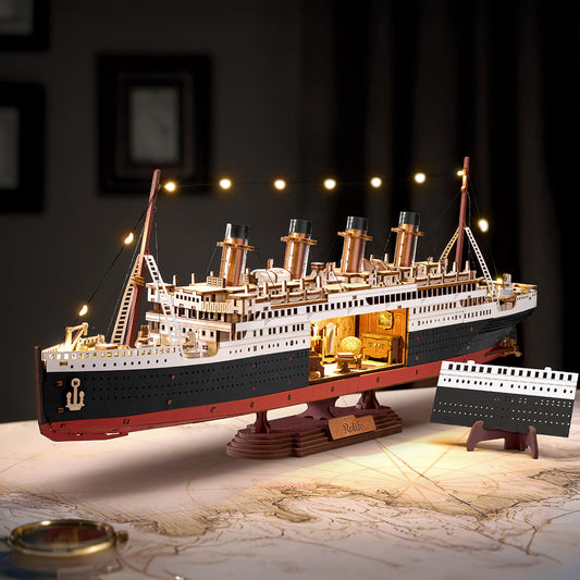 Robotime Rolife 1912·Eternal Atlantic Voyager 3D Wooden Puzzle TGL02