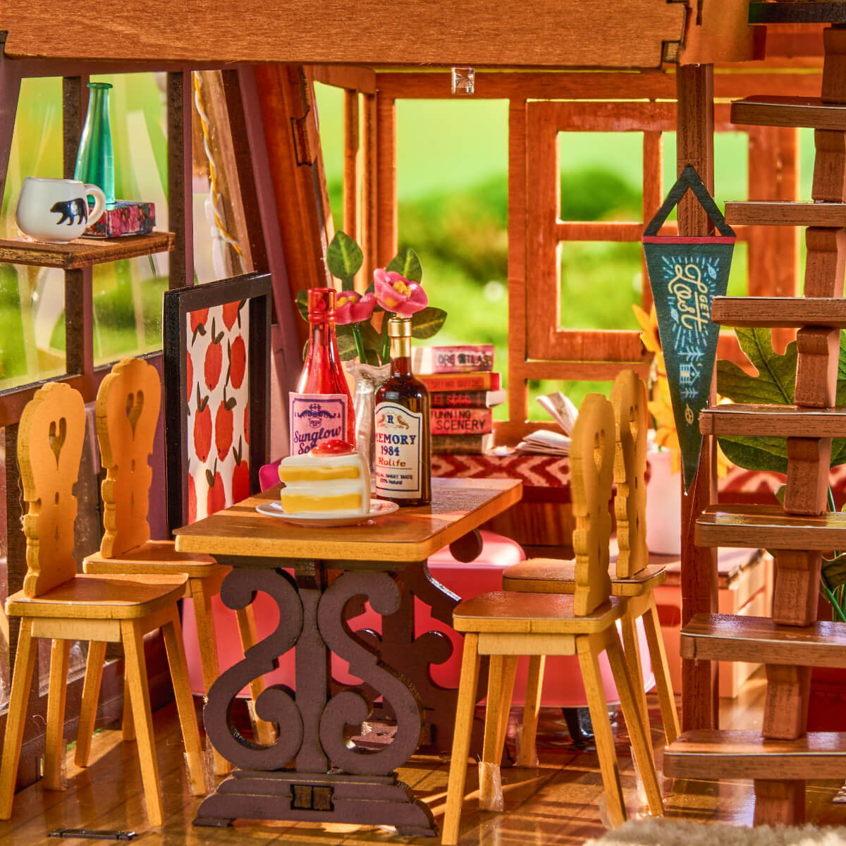 Robotime Rolife A-Frame Cabin DIY Miniature House