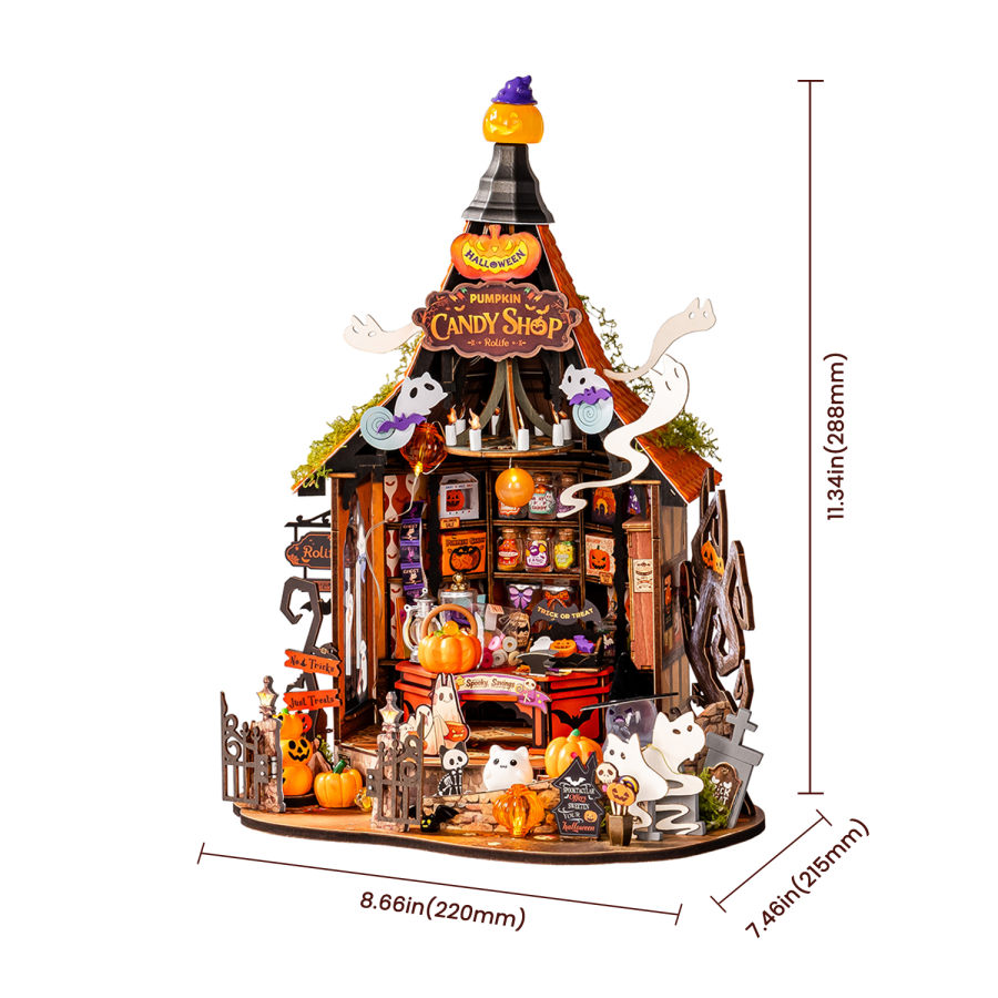 Robotime Rolife DIY Miniature House - Haunted Candy House