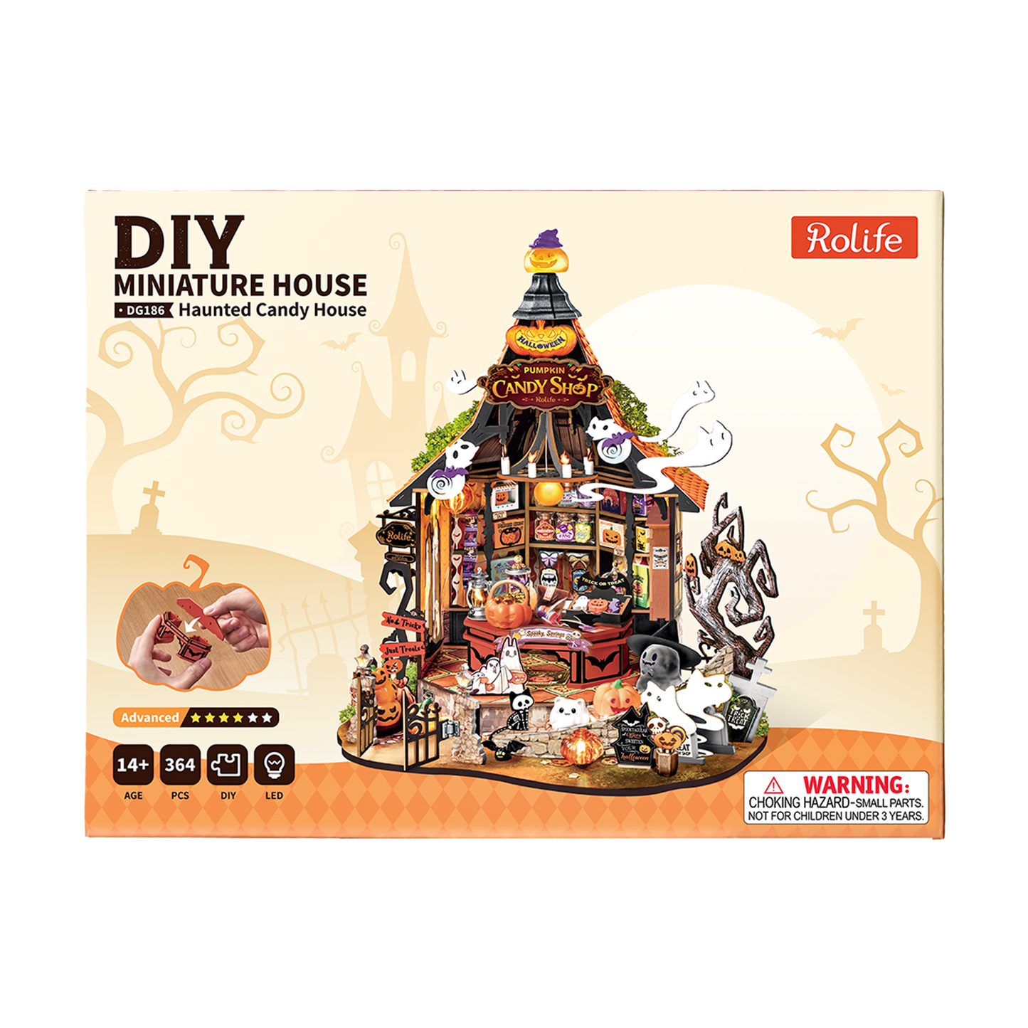Robotime Rolife DIY Miniature House - Haunted Candy House