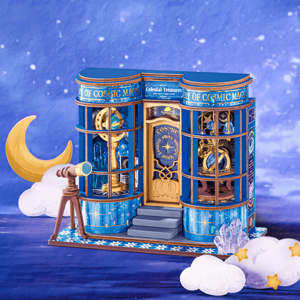 Robotime Rolife Magic Astronomy Shop DIY Miniature House
