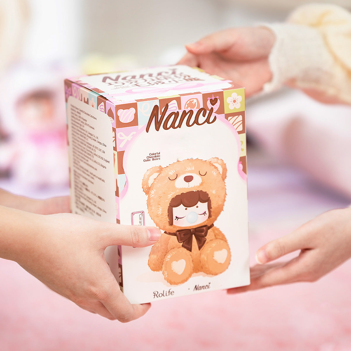 Robotime Rolife Nanci's Colorful Chocolate Cutie Bears Surprise Plush Dolls