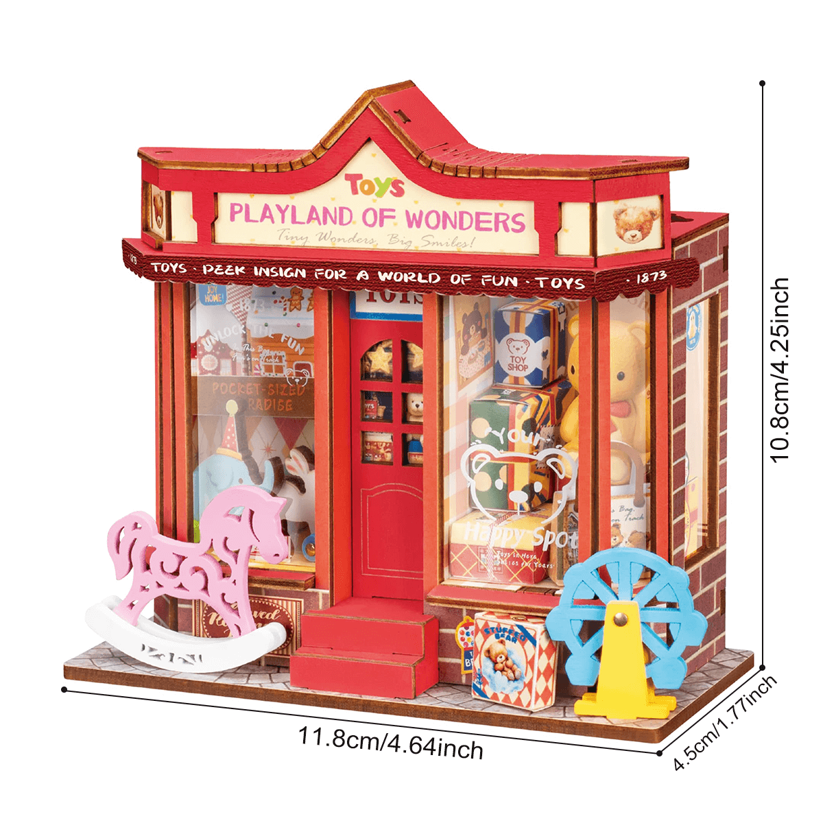 Robotime Rolife Whimsy Toy Shop DIY Miniature House DS044
