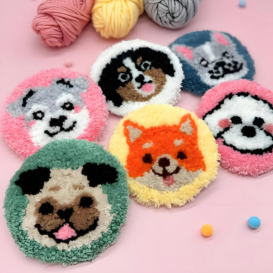 DIY Punch Needle Cat Coasters Kit