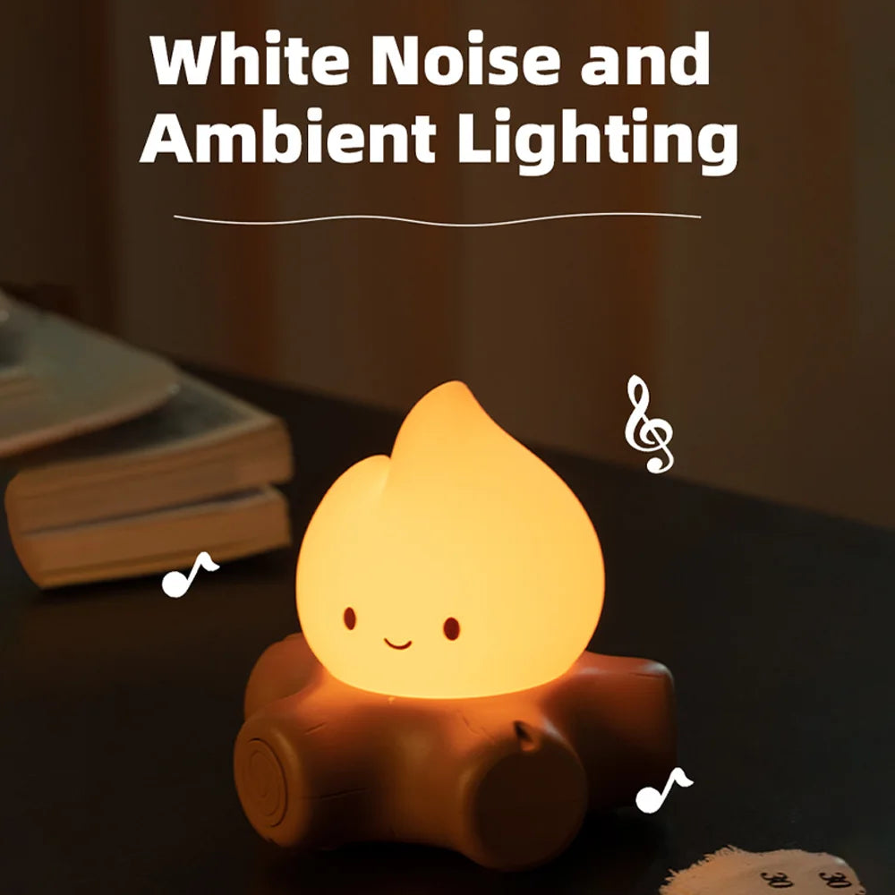 Campfire Night Lights With Nature Sound