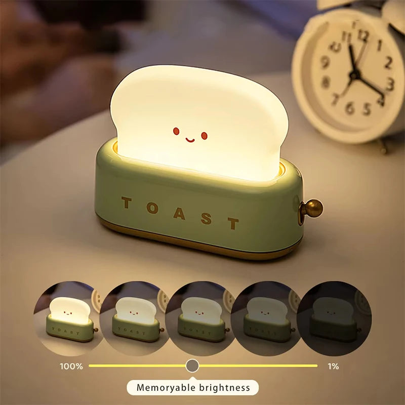 Toast Rechargeable LED Night Light Lamp