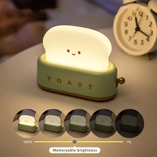 Toast Rechargeable LED Night Light Lamp