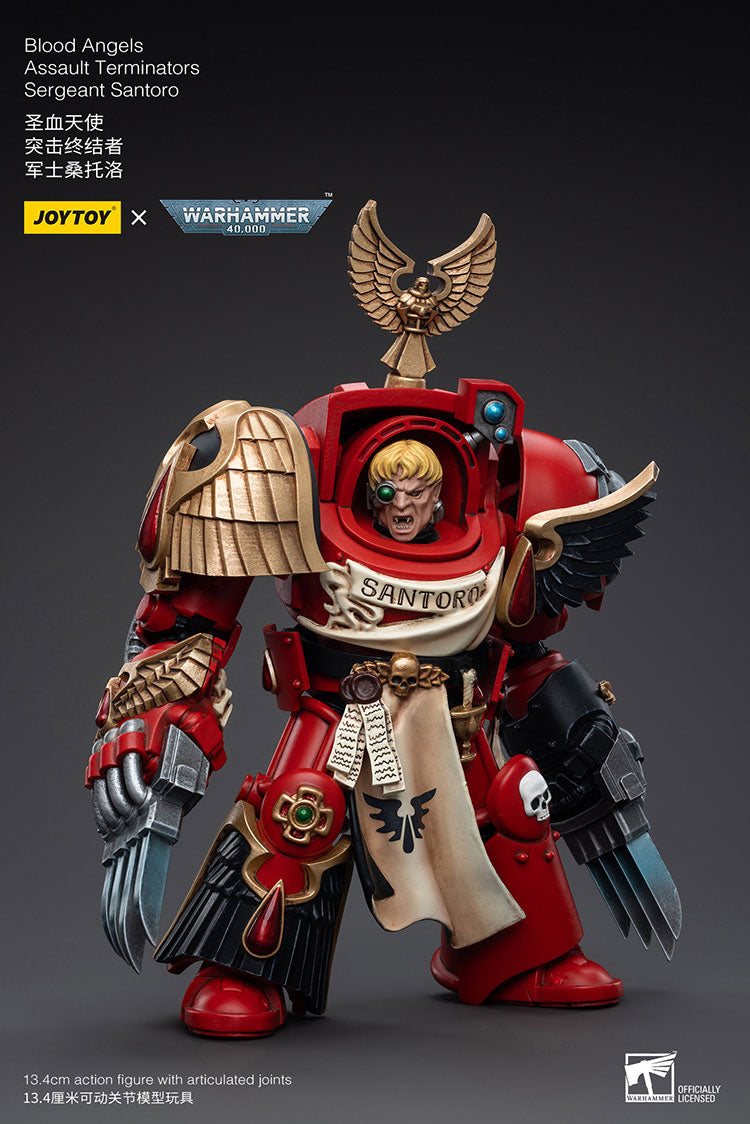 Joytoy Warhammer 40K Blood Angels Assault Terminators Sergeant Santoro Warhammer