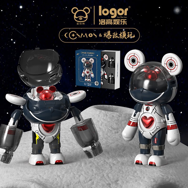 Cosmos Space Station Fashion Bear Figure