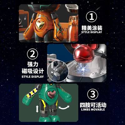 Cosmos Space Station Fashion Bear Figure