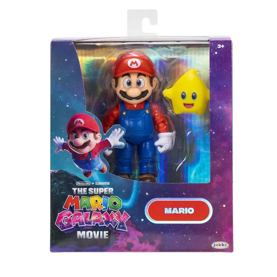 The Super Mario Galaxy Movie - 5” Figure Series – Mario Figure with Luma Star Accessory - Nintendo