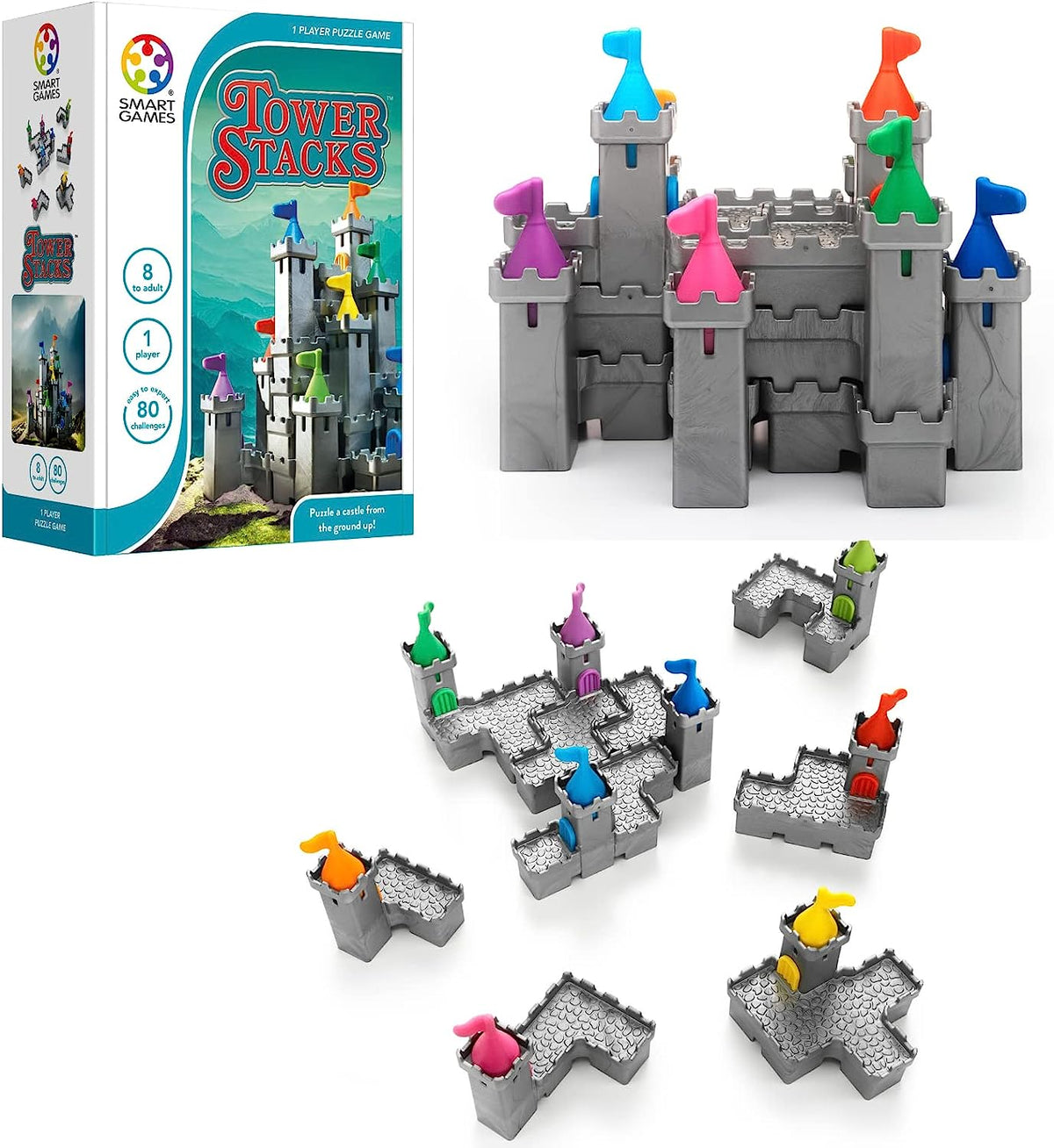 Smartgames - Tower Stacks Castle Building Game