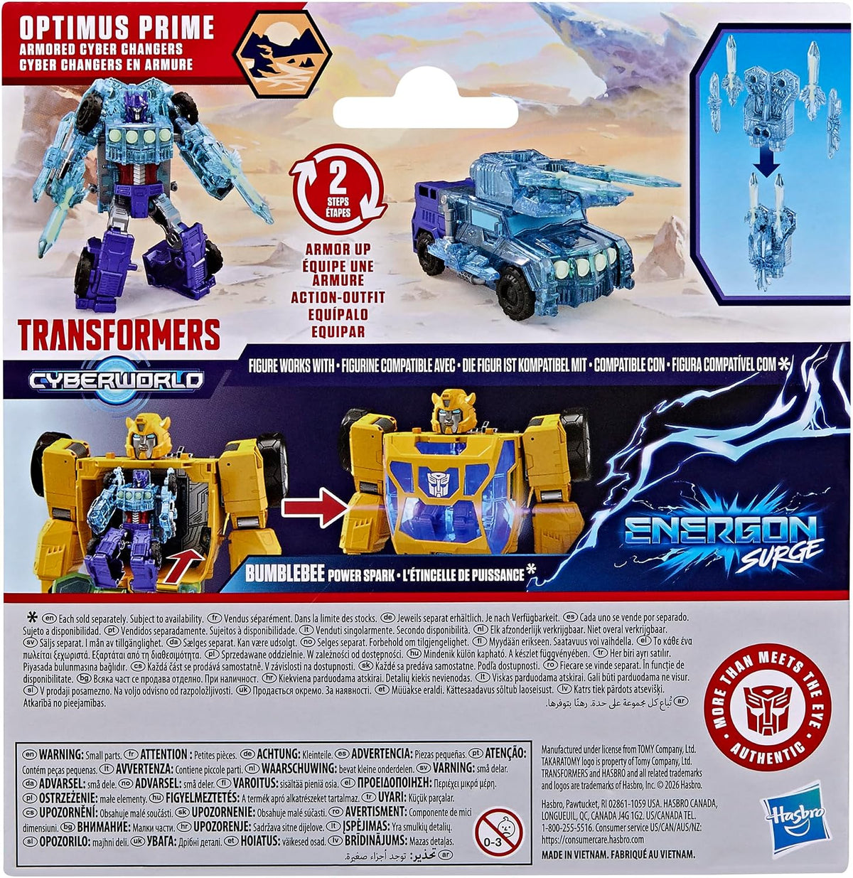 Transformers Cyberworld Armored Cyber Changers Optimus Prime (U.P. $24.90)