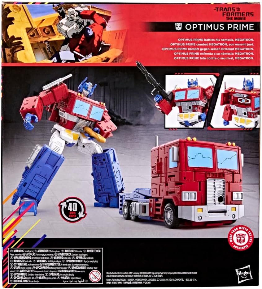 Transformers Studio Series MTMTE Collection The Transformers The Movie Leader Class Optimus Prime (U.P. $101.90)