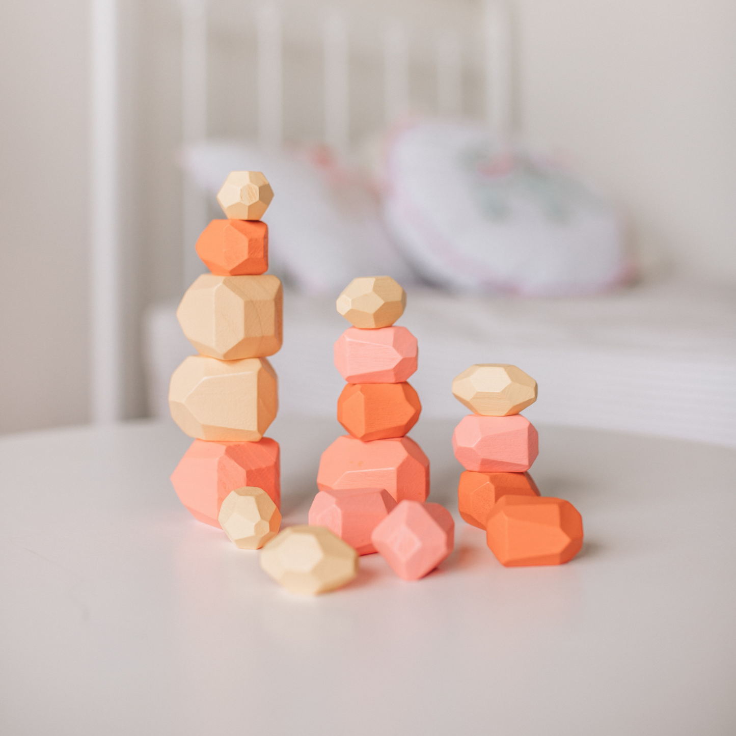 Patience Pebbles Stacking Toy - Pink