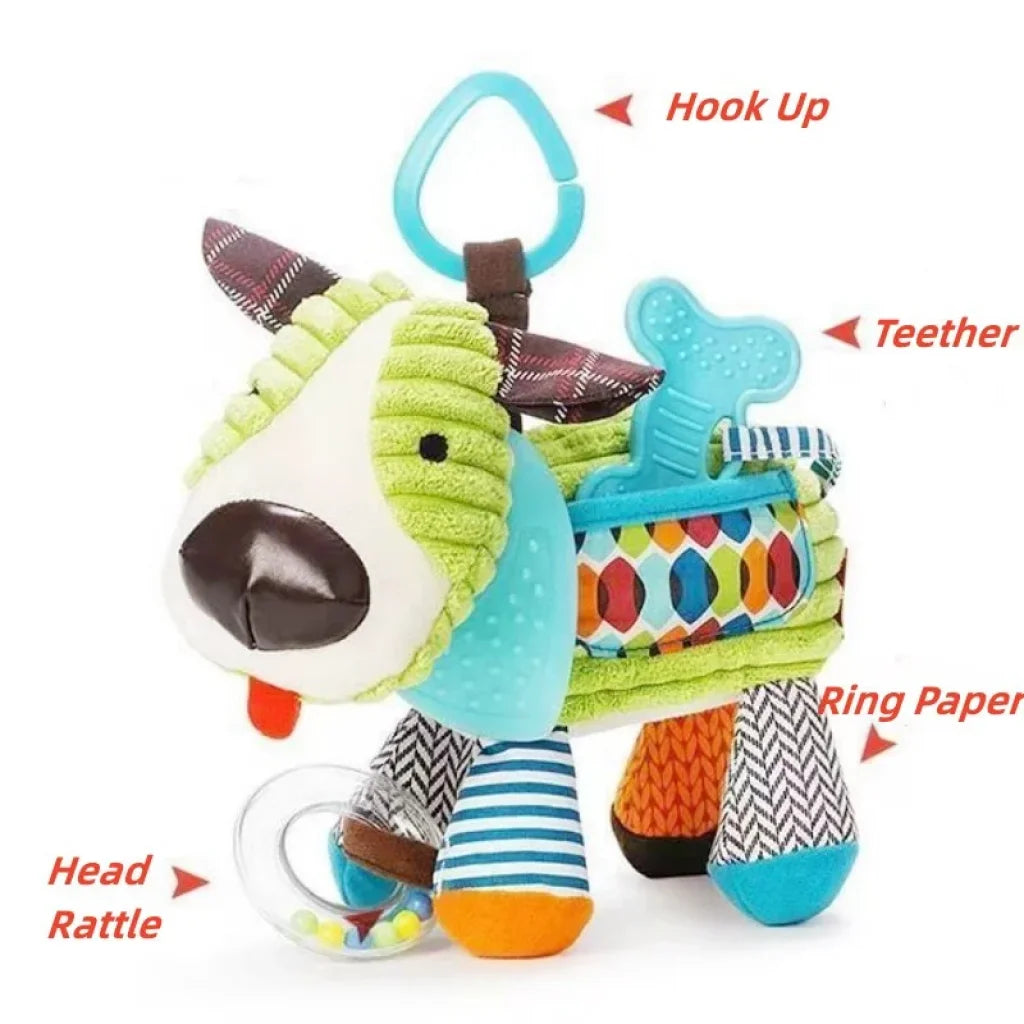 Animal Montessori Stroller Soft Plush Dog