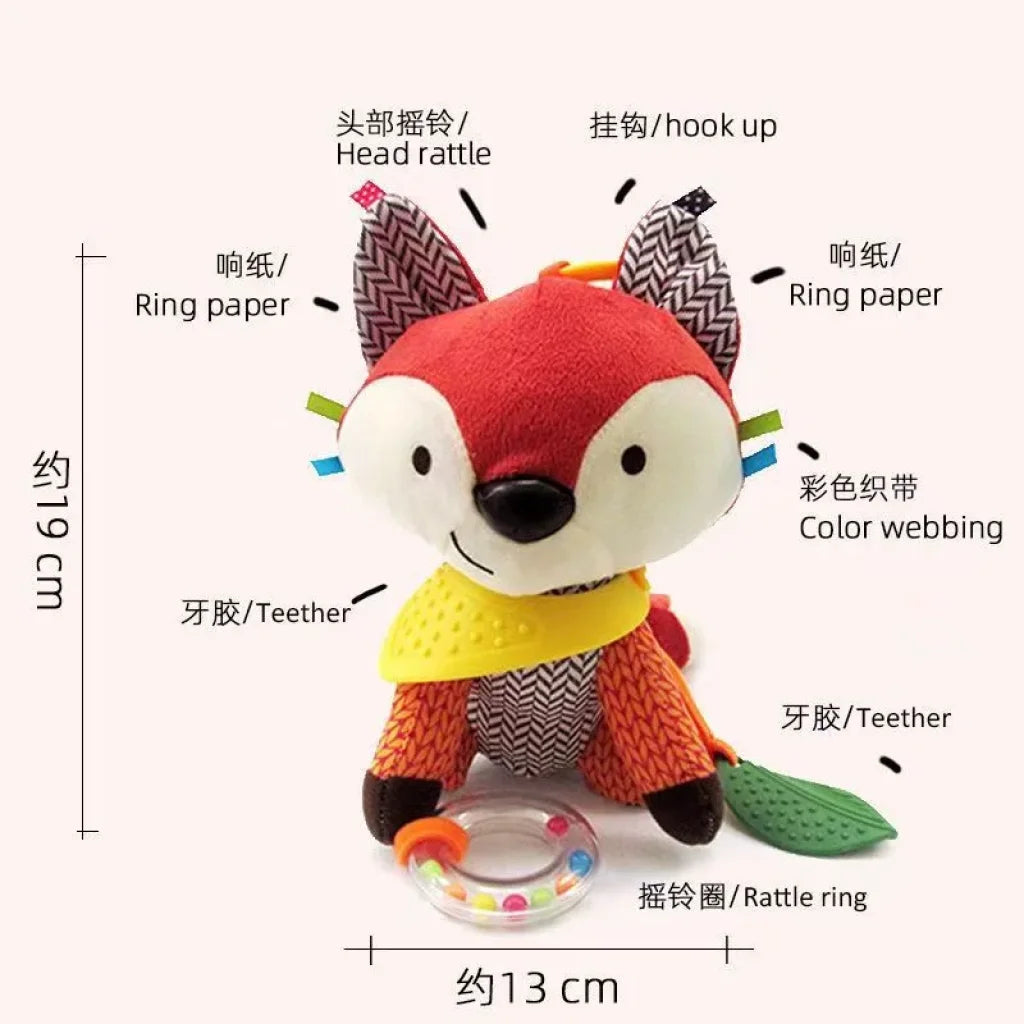 Animal Montessori Stroller Soft Plush Fox