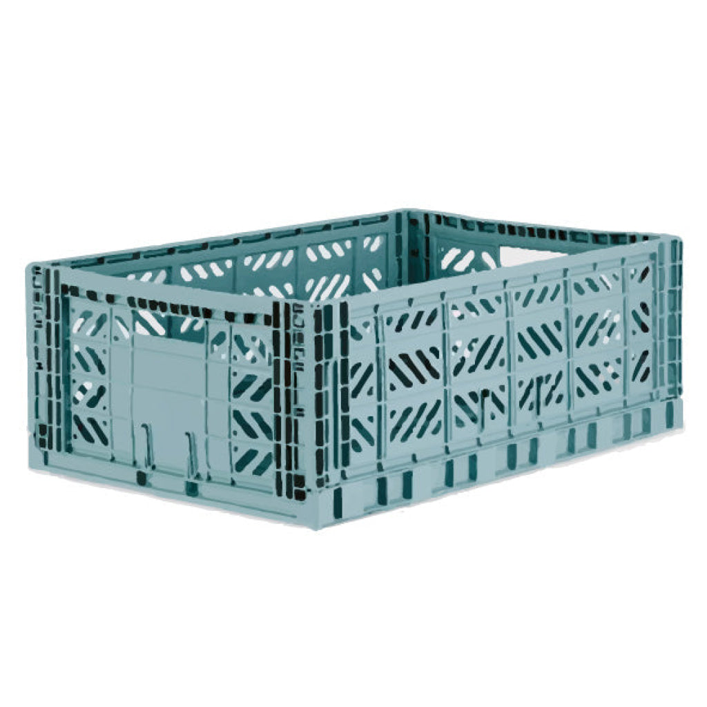 Aykasa Folding Maxibox Colour Crate - Teal - Storage