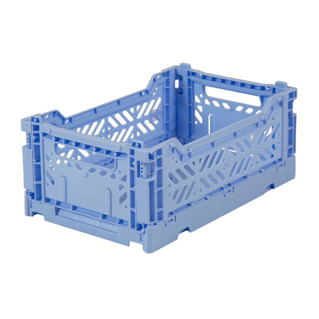 Aykasa Folding Minibox Colour Crate - Baby Blue - Storage